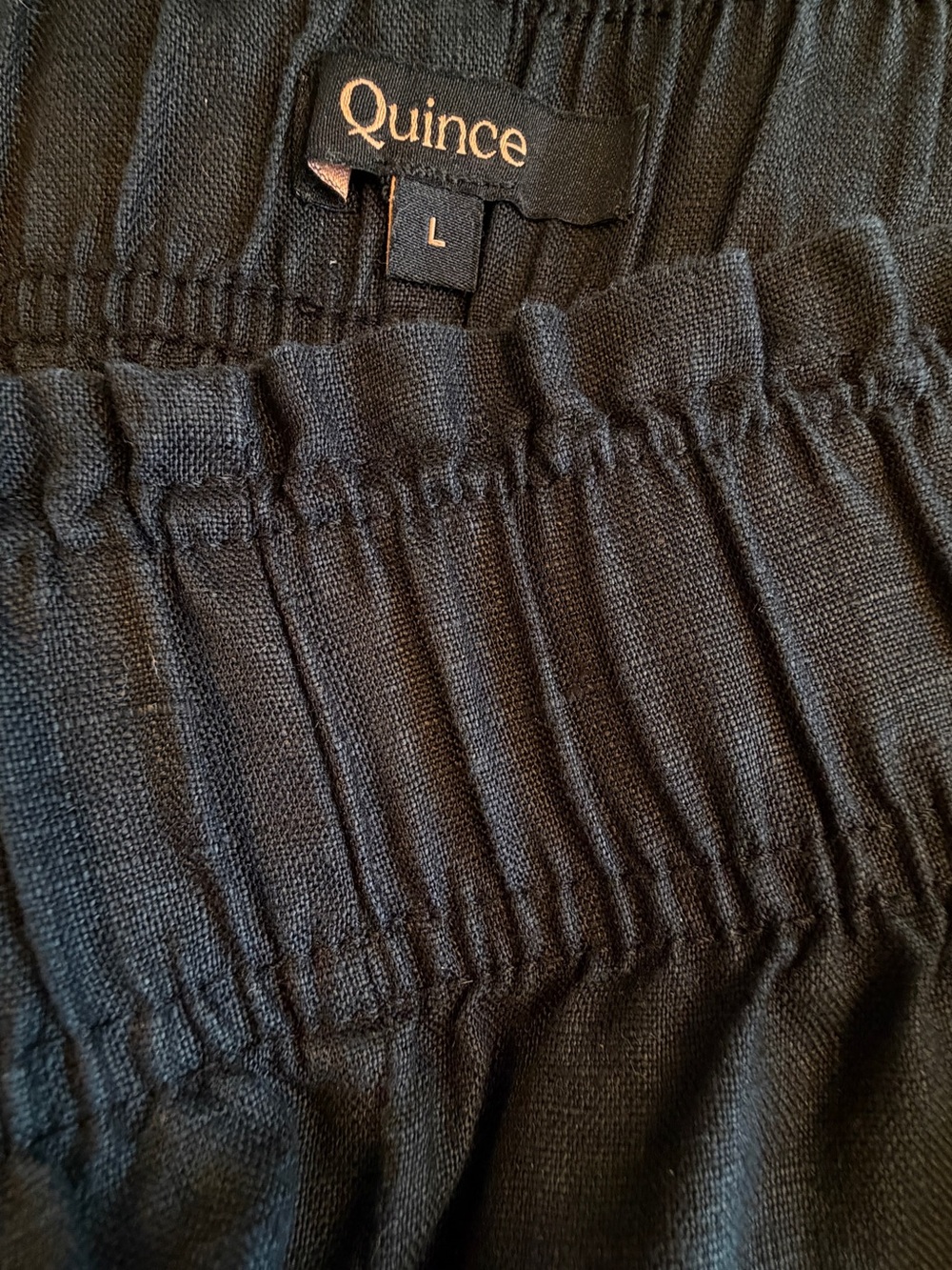 Quince Black Linen Shorts - Picture 6 of 7